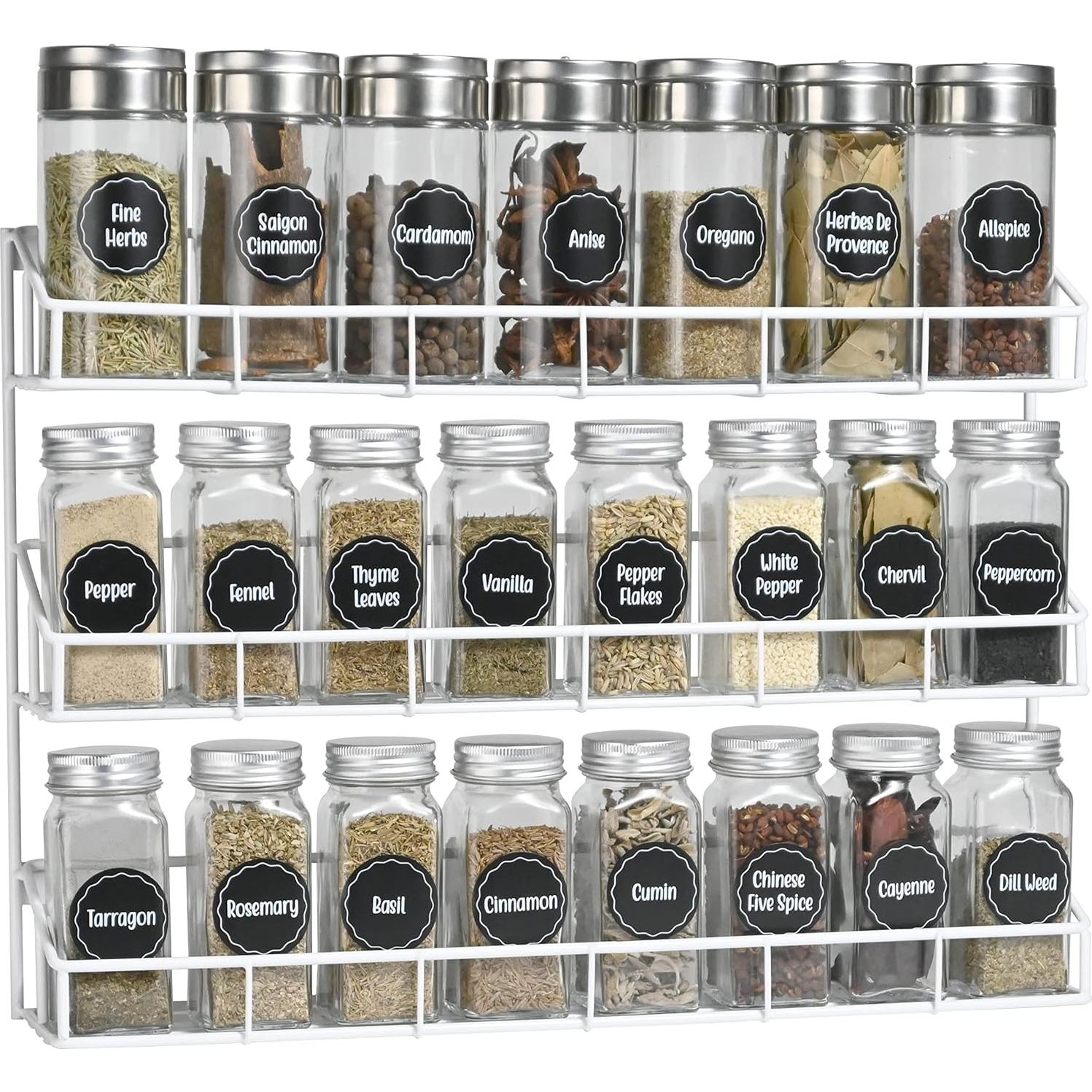 Estante Colgante de Especias SUFAUY 3 Niveles Blanco 42x7.4 cm