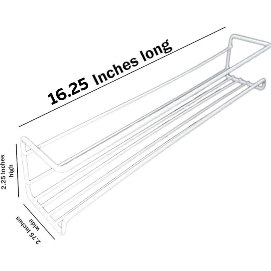 Organizador de Especias sobre la Puerta Evelots - 6 Niveles - Metal Blanco