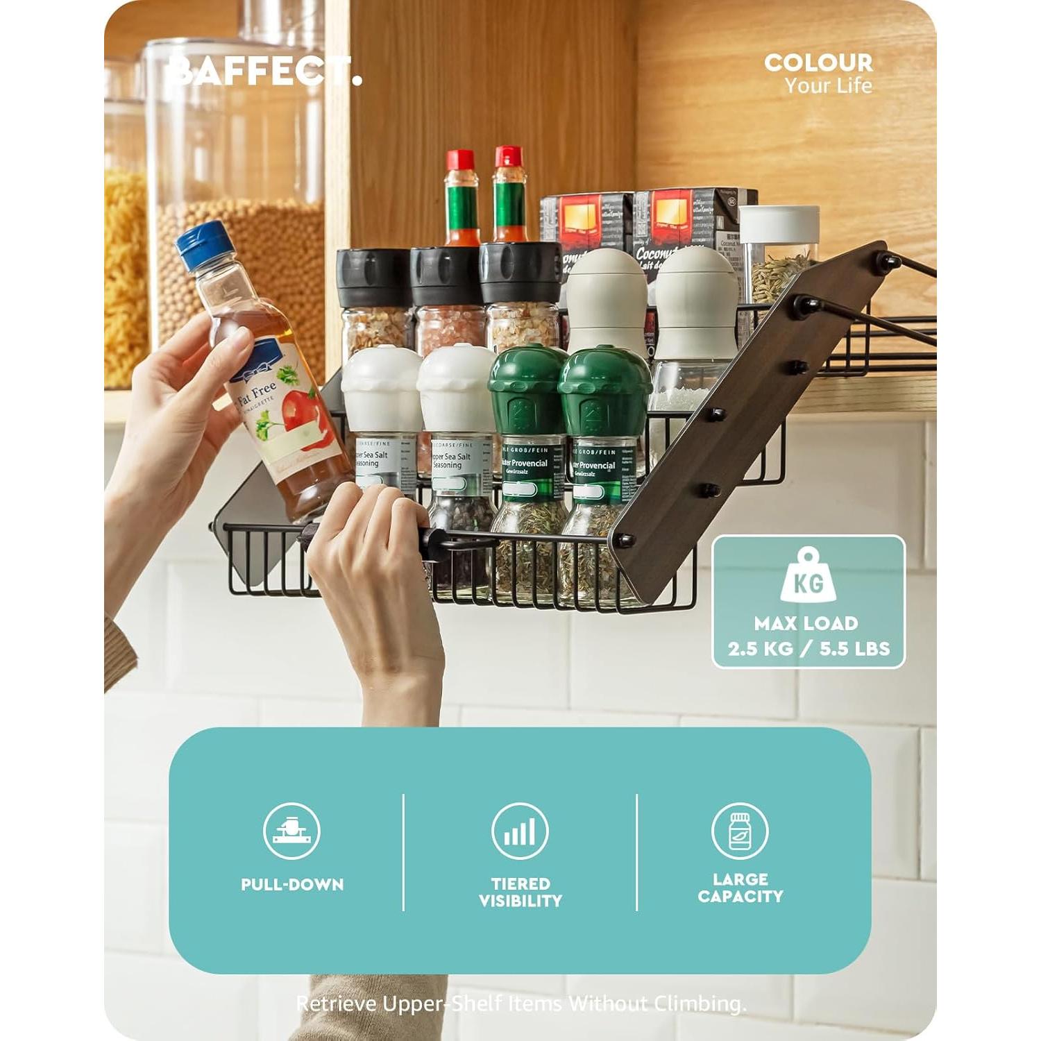 Estante Desplegable Baffect para Especias 3 Niveles - Cocina