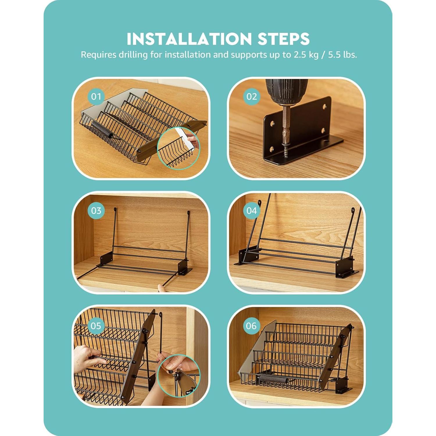 Estante Desplegable Baffect para Especias 3 Niveles - Cocina