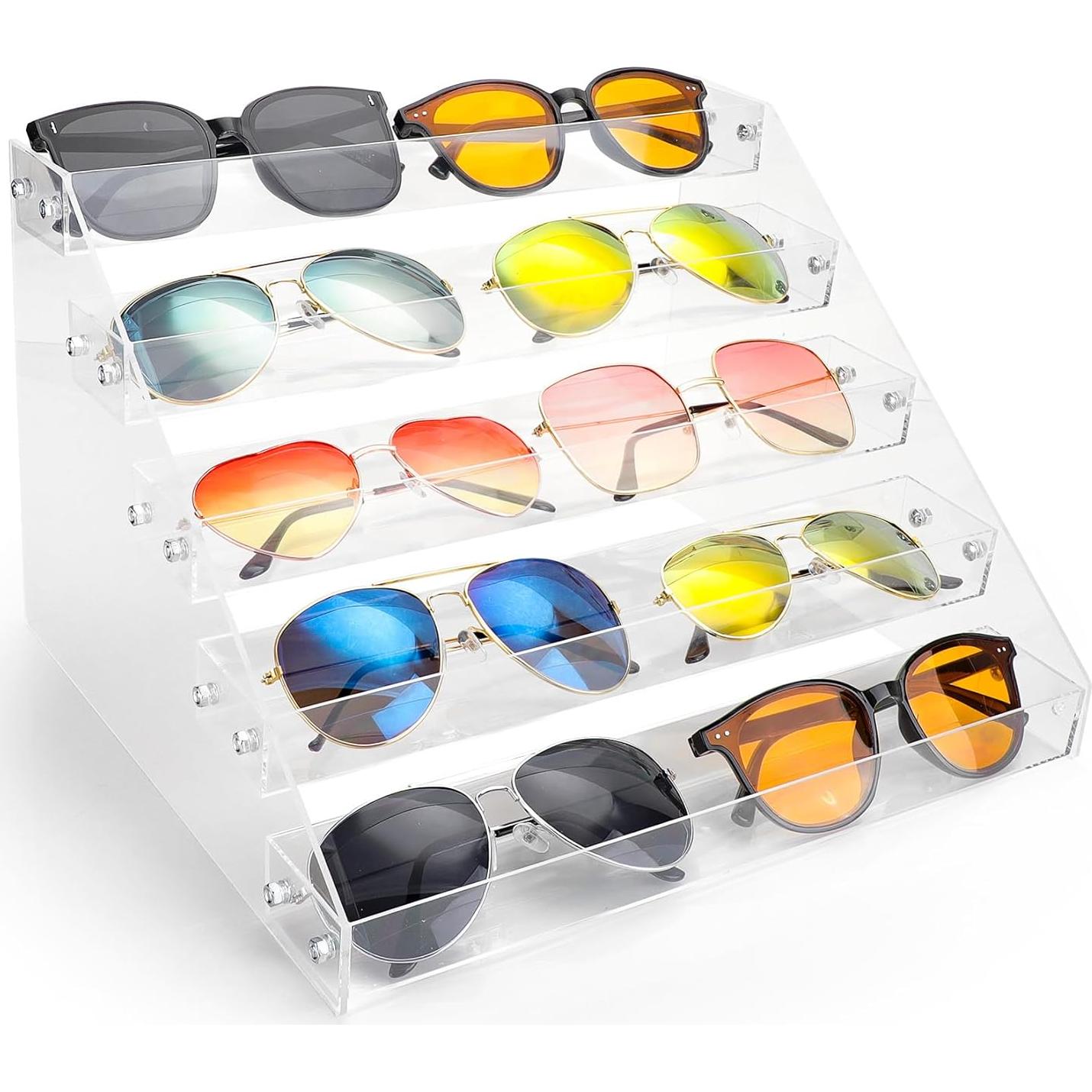 Estantes para Especias HUOIQIUE - Paquete de 2, 5 Niveles Acrílico