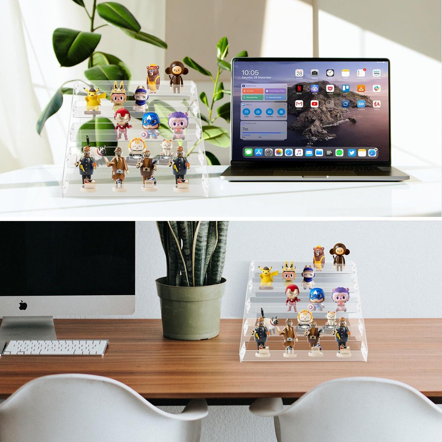 Estantes para Especias HUOIQIUE - Paquete de 2, 5 Niveles Acrílico