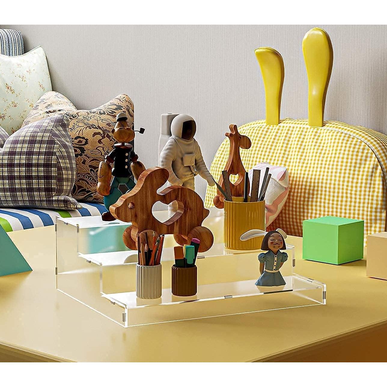 Estante de Especias Evron Acrílico Transparente 3 Niveles 26.67 cm