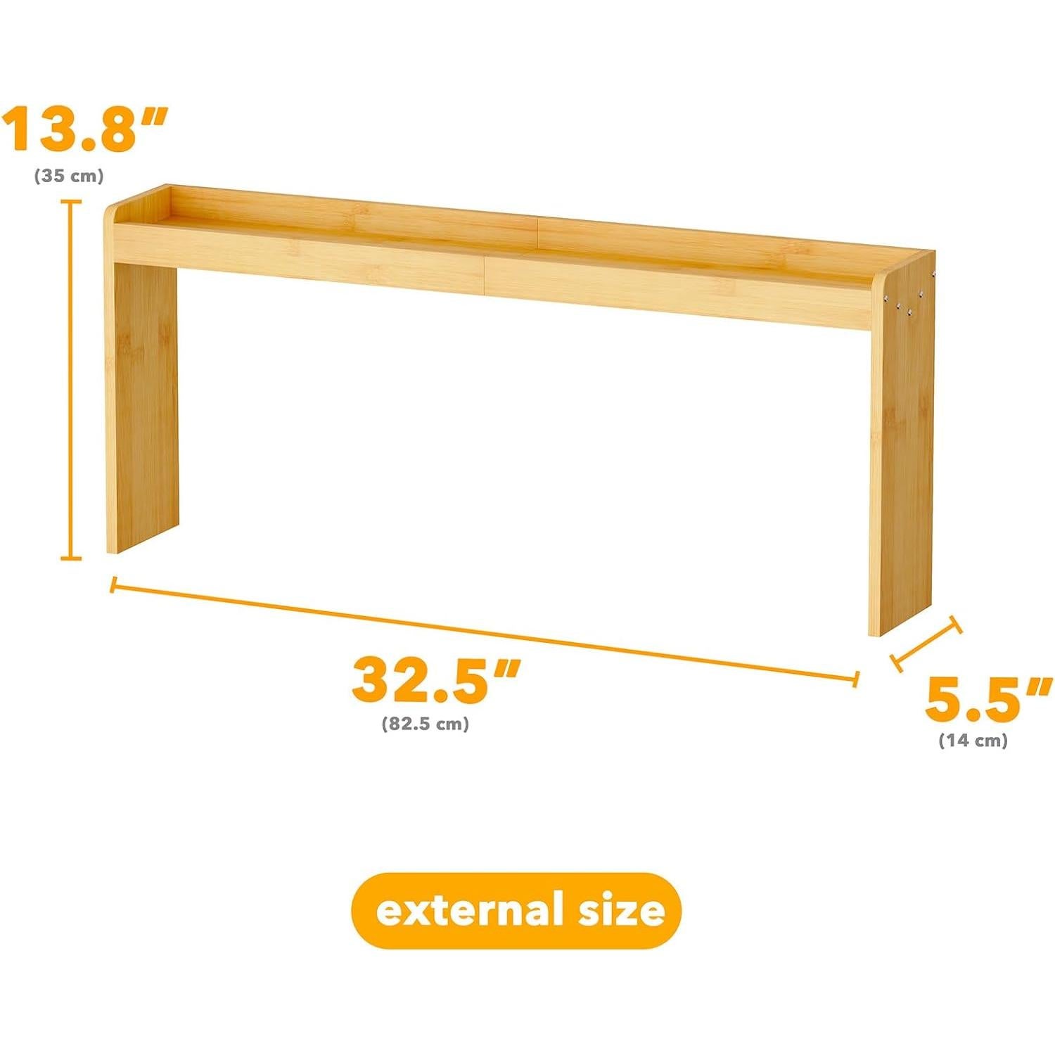 Estante para Especias SpaceAid de Bambú 80 cm sobre Estufa