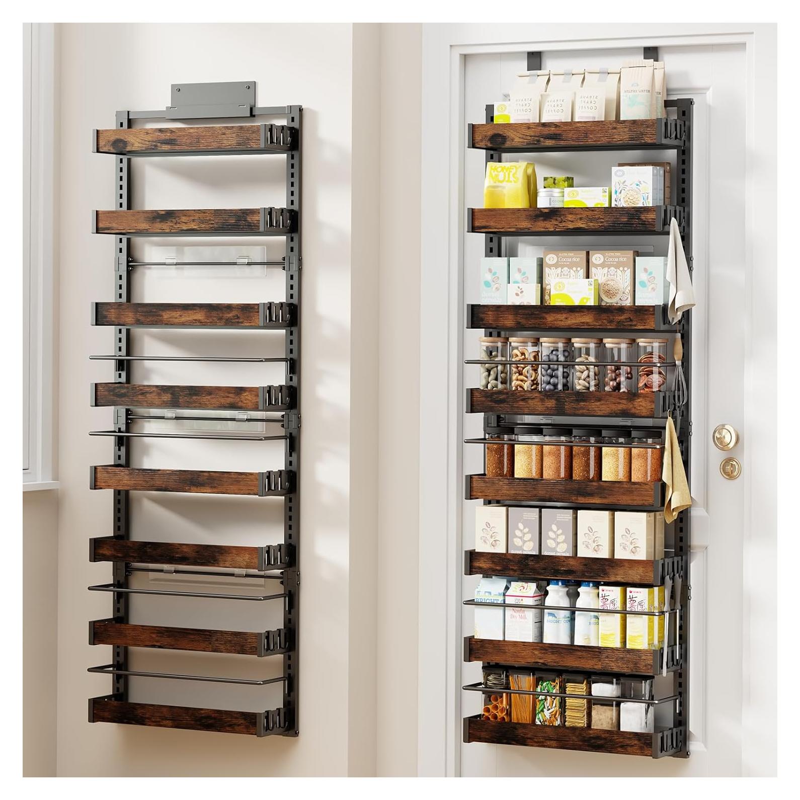 Organizador de despensa CUISIBOT 8 niveles negro ajustable