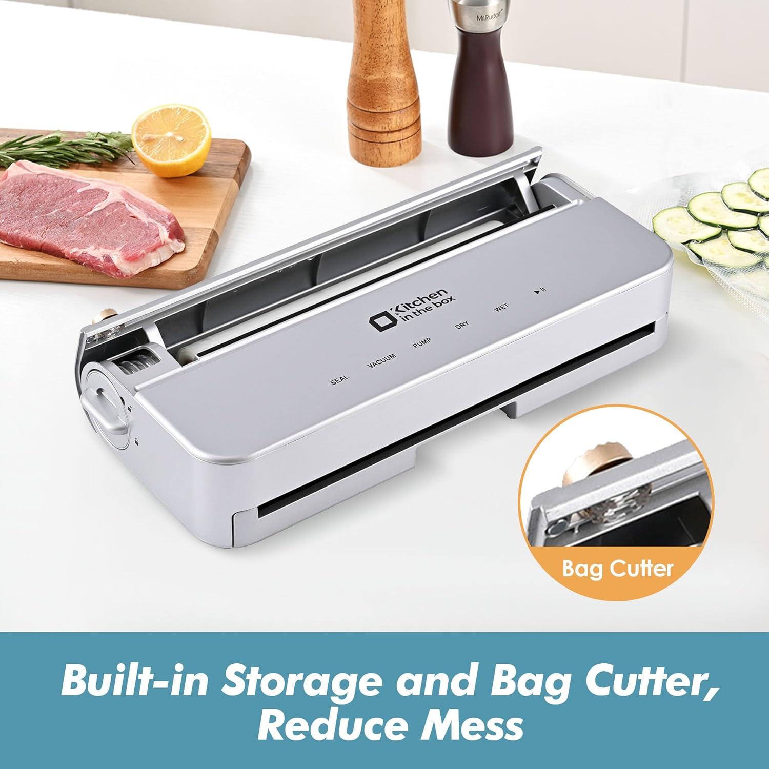 Selladora al Vacío Cocina en la Caja VS2035 Plata 120W