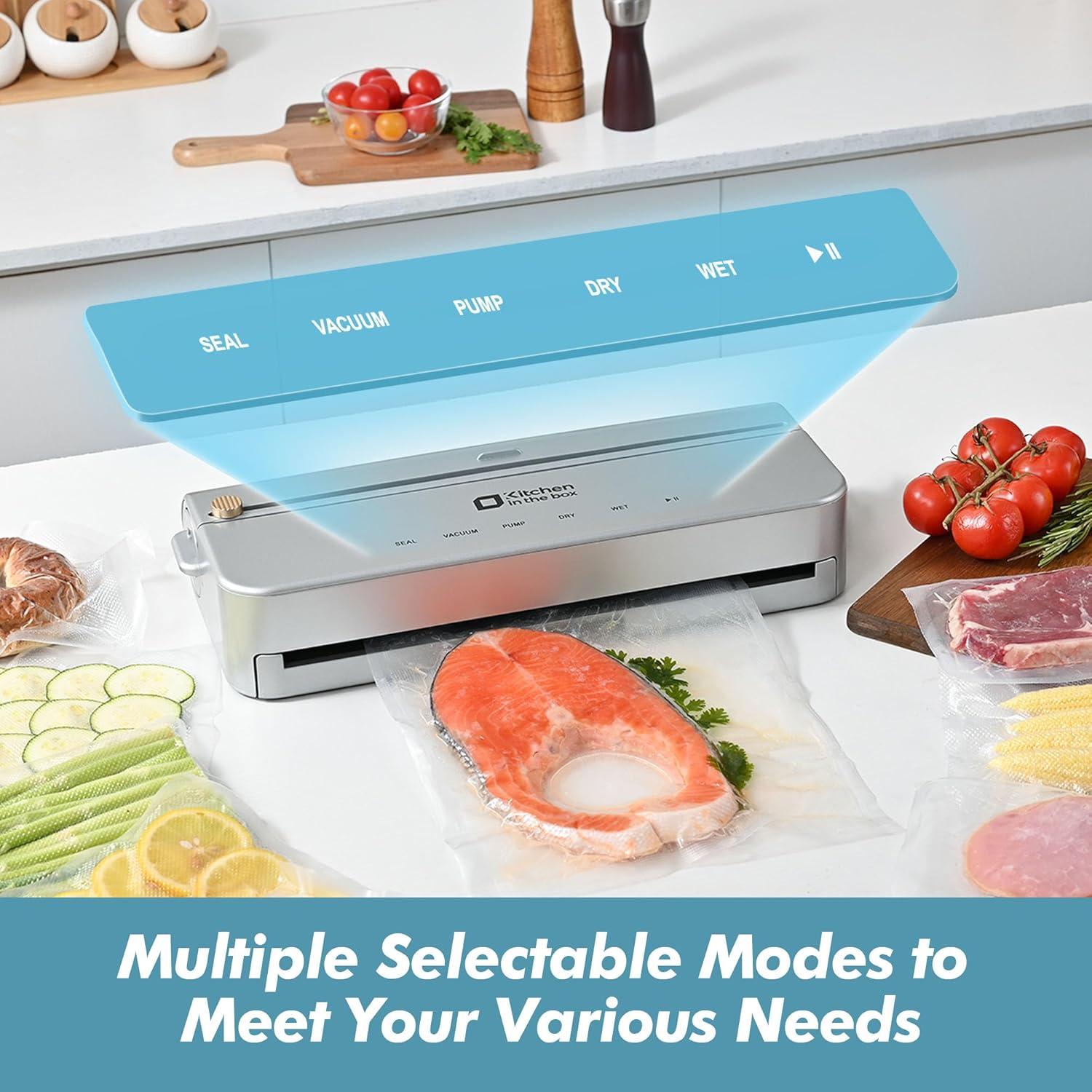 Selladora al Vacío Cocina en la Caja VS2035 Plata 120W