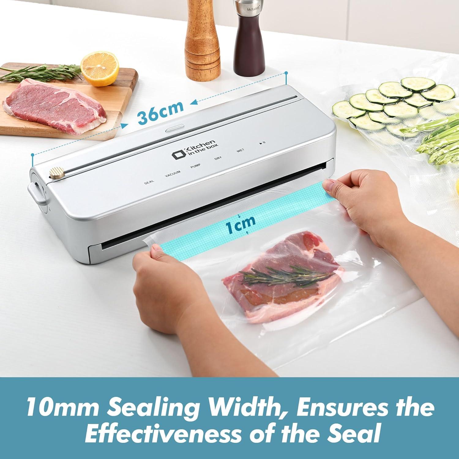 Selladora al Vacío Cocina en la Caja VS2035 Plata 120W