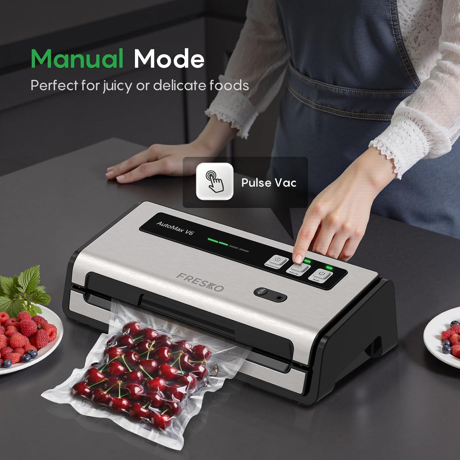 Sellador al Vacío FRESKO V6 Automático con Cortador y 2 Rollos