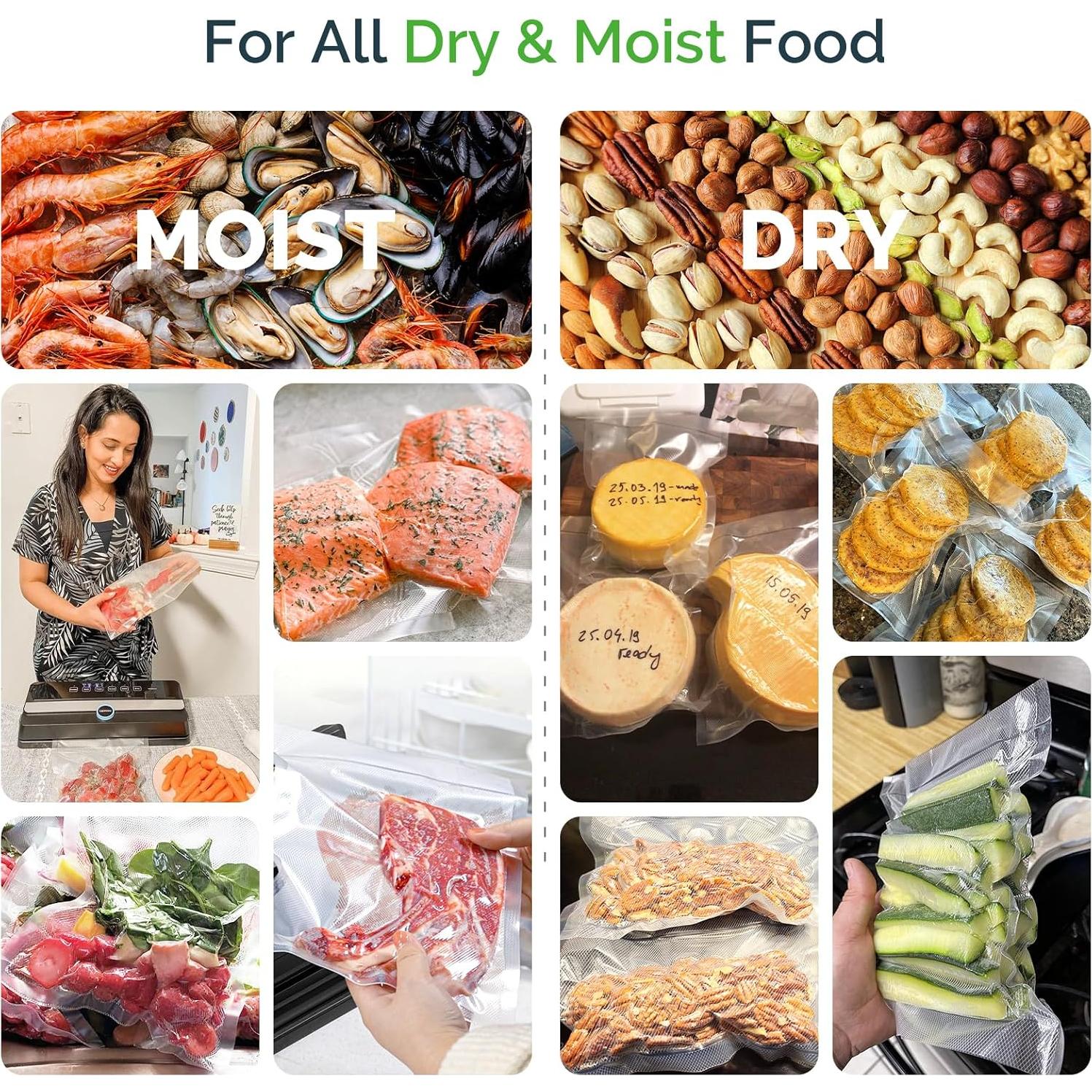 Bolsas de Sellado al Vacío GERYON 2 Paquetes 20.32 cm x 4.88 m