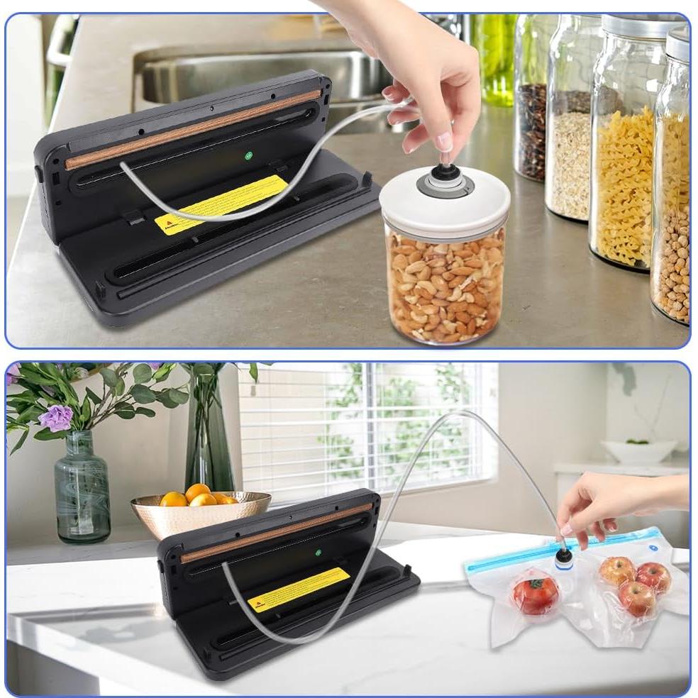 Sellador al vacío Lwuey 5 en 1 con 50 bolsas 17x25 cm