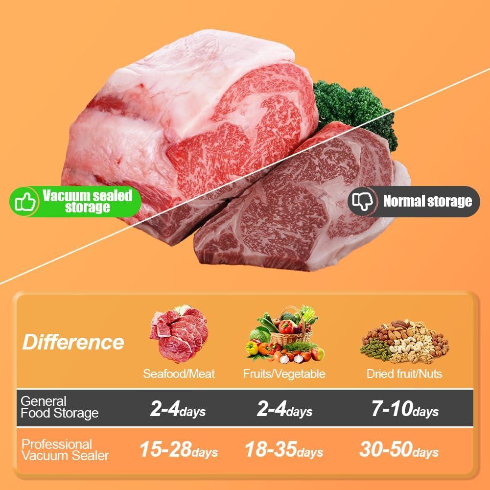 Sellador al vacío Lwuey 5 en 1 con 50 bolsas 17x25 cm