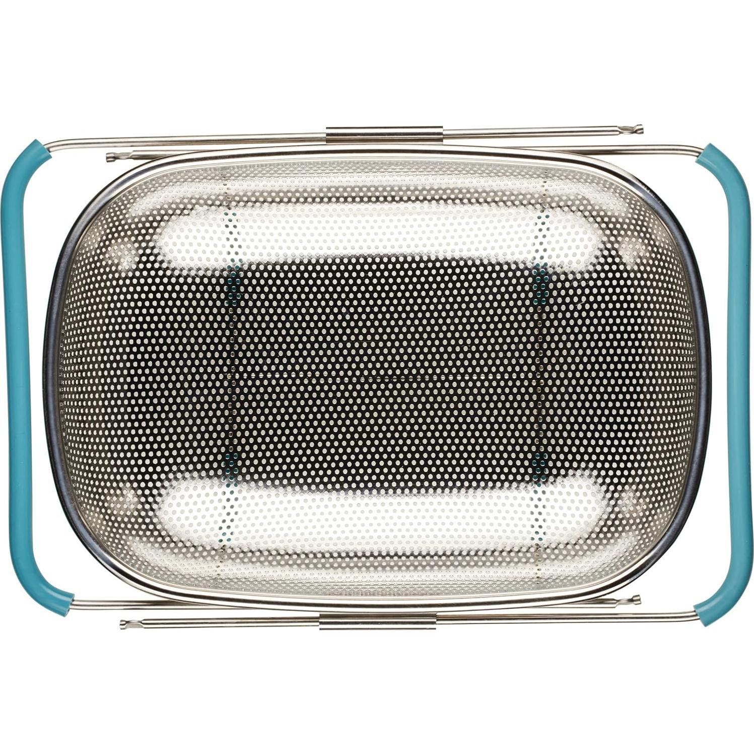 Colador Rachael Ray 4.5L Acero Inoxidable Azul Agave