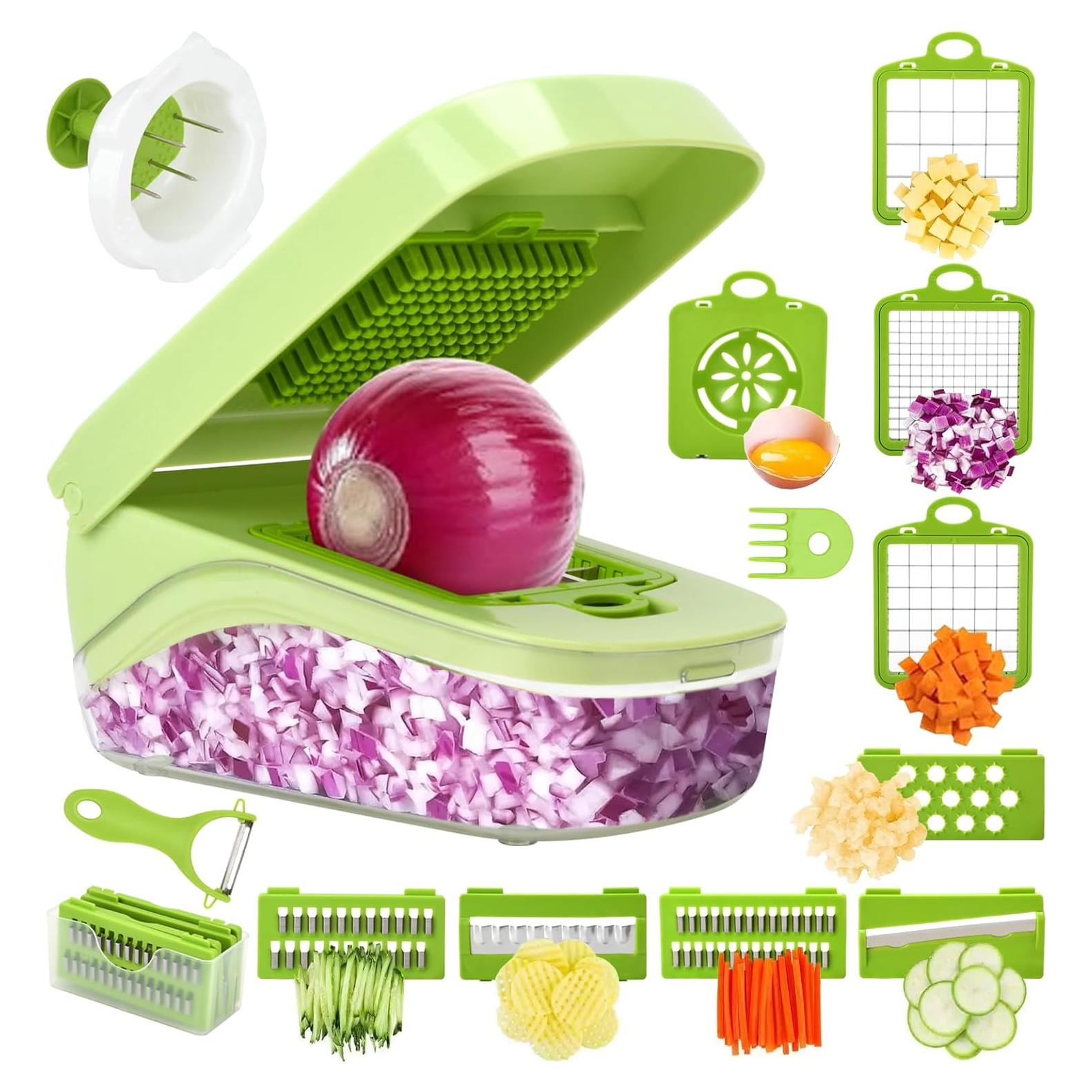 Cortador de Verduras 14 en 1 BSDLZCH Verde Multifuncional