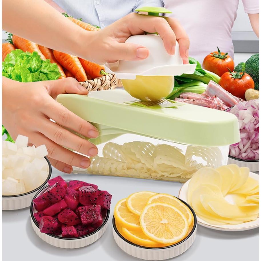 Cortador de Verduras 14 en 1 BSDLZCH Verde Multifuncional