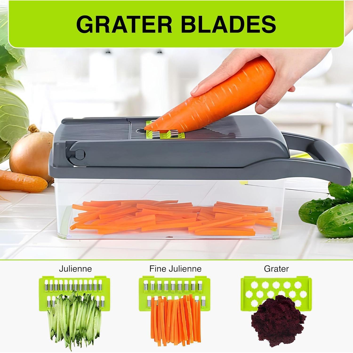 Picador de Verduras Multifuncional Genérico 16 en 1 Acero Inoxidable