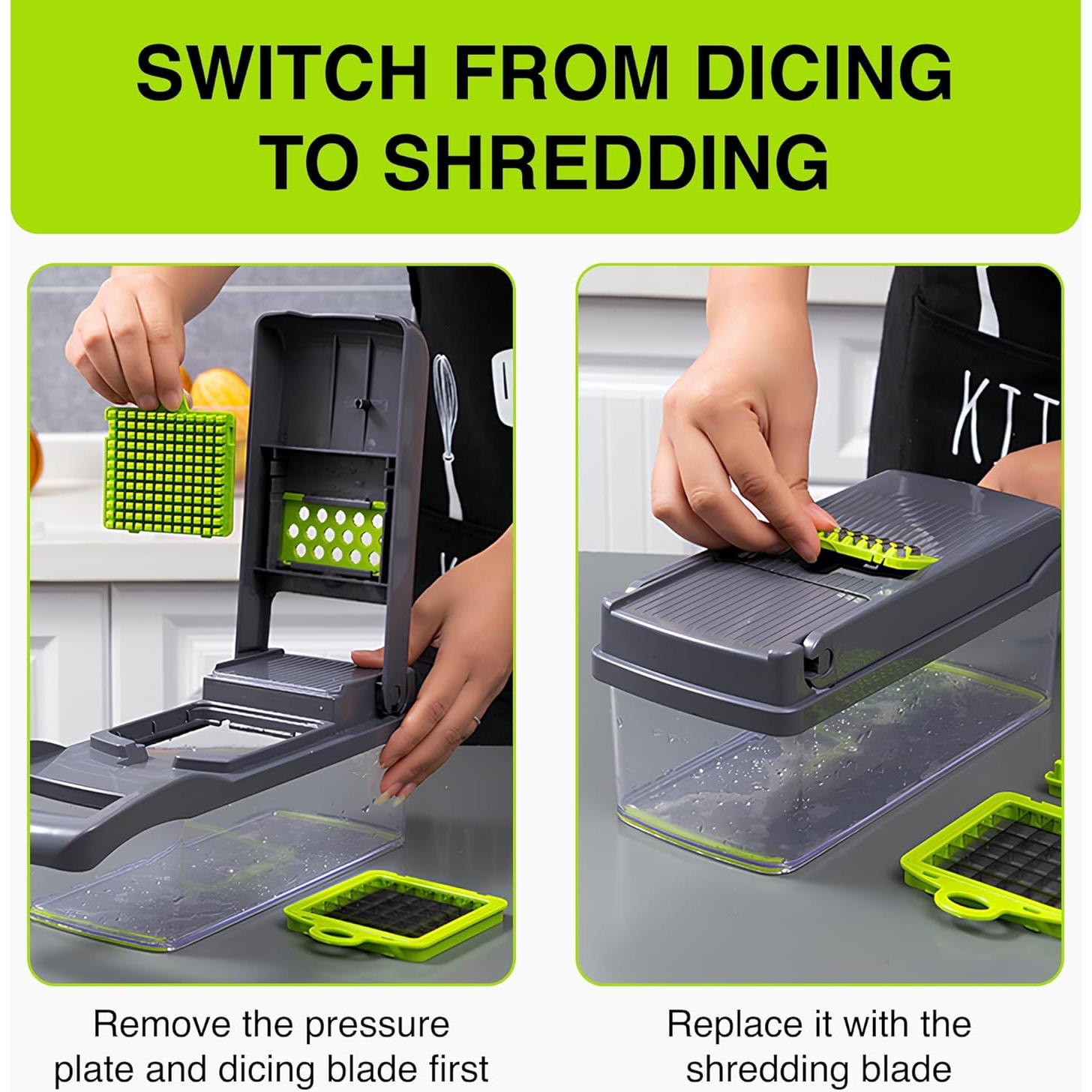 Picador de Verduras Multifuncional Genérico 16 en 1 Acero Inoxidable