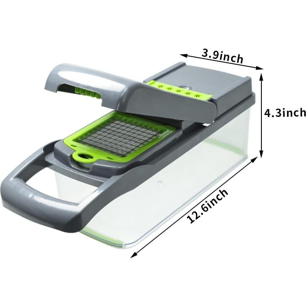 Picadora de Verduras Wepikk con Cuchillas de Acero Inoxidable