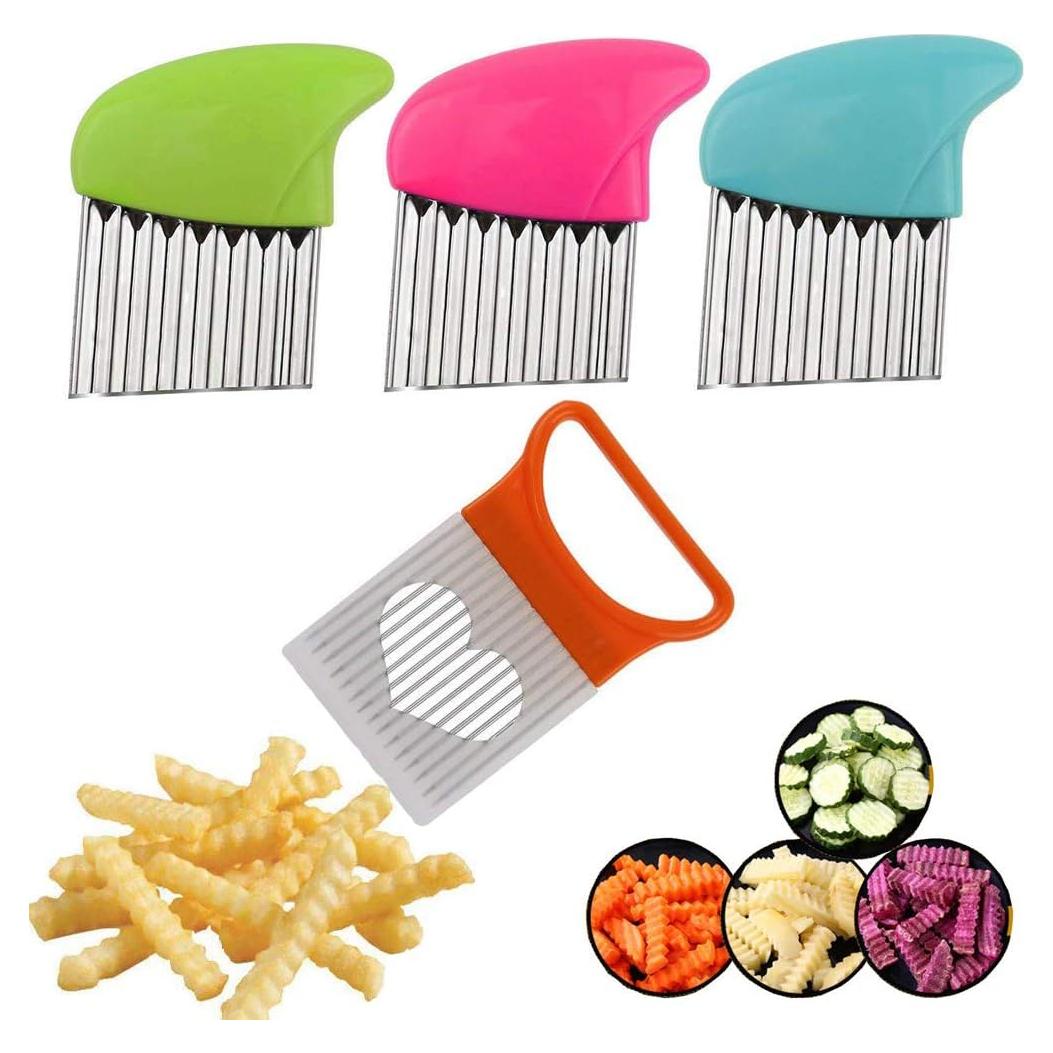 Juego de cuchillos arrugados AITRIP - 4 piezas de acero inoxidable