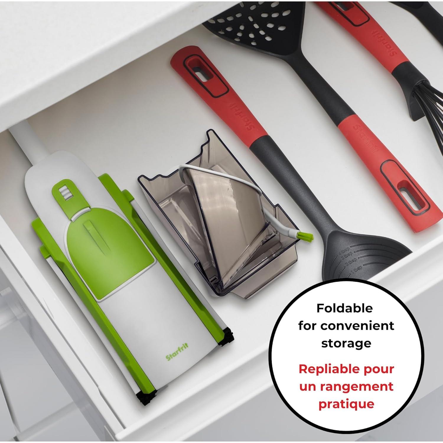 Mandolina Vertical Starfrit Pump'n'Slice - Picadora Ajustable 0.5-8mm