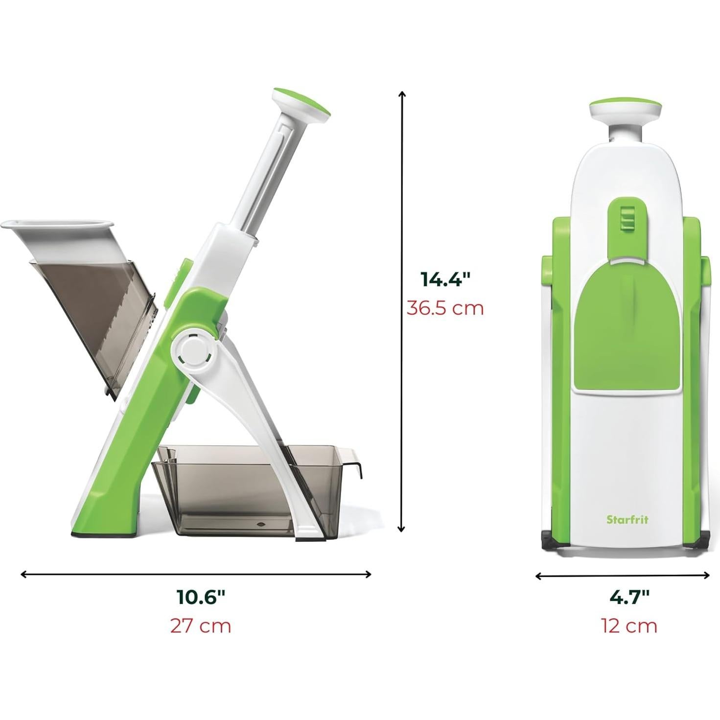 Mandolina Vertical Starfrit Pump'n'Slice - Picadora Ajustable 0.5-8mm