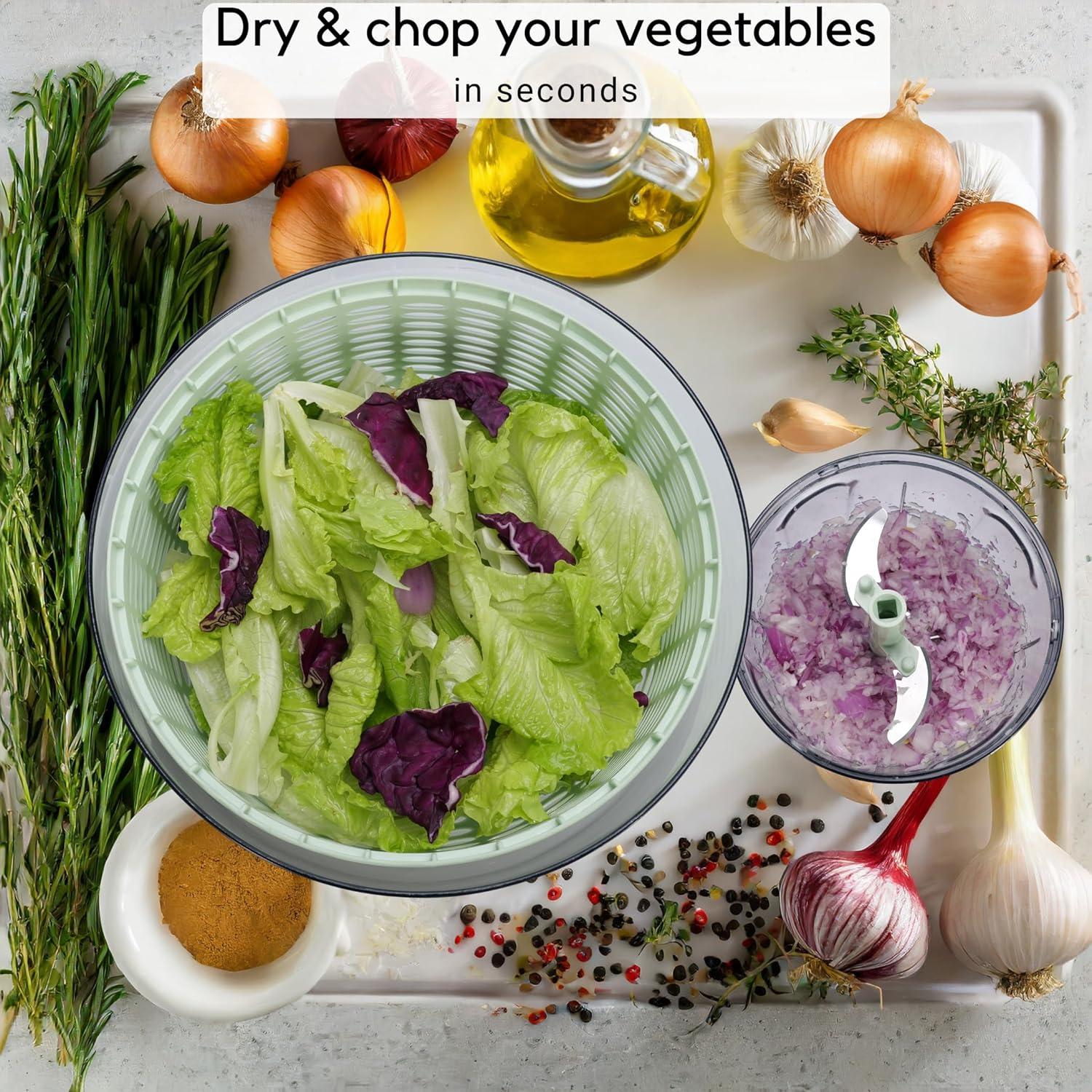 Ensaladera y Picadora Brieftons 6.34L - Compacta y Eficaz