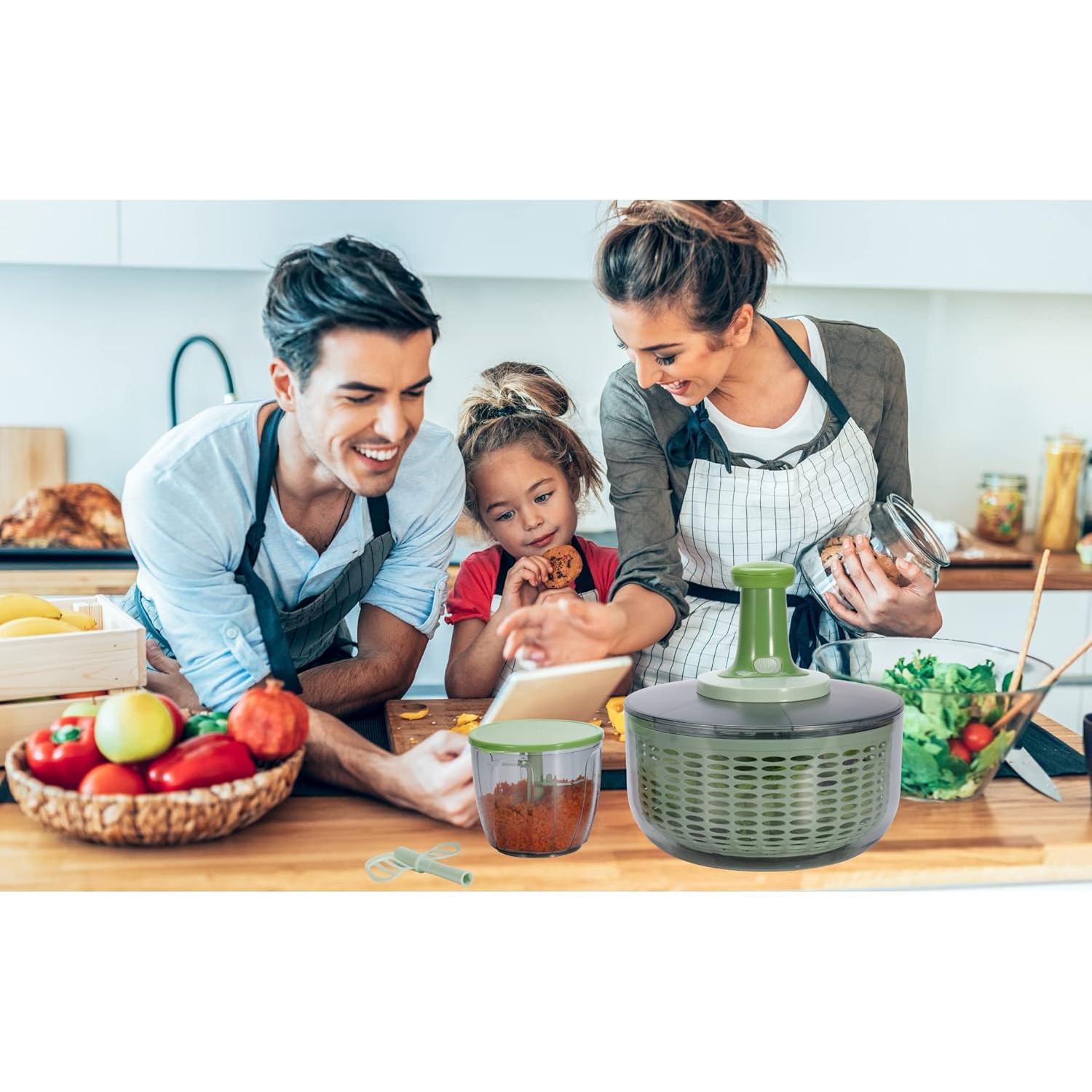 Ensaladera y Picadora Brieftons 6.34L - Compacta y Eficaz