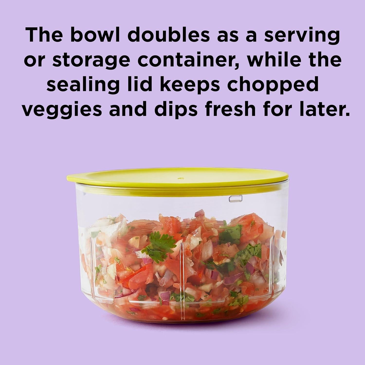 Picador de Alimentos Manual Chef'n VeggiChop 0.9L Blanco