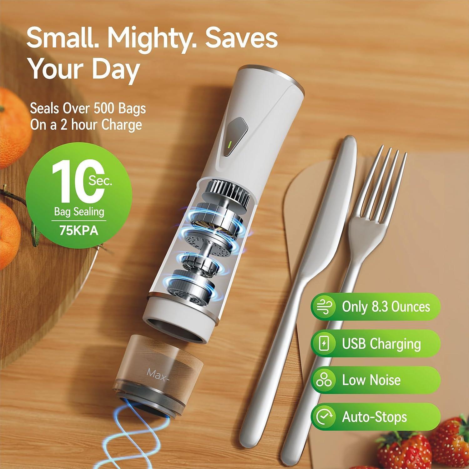 Sellador de Vacío Fiyxlop Manual + 35 Bolsas Reutilizables