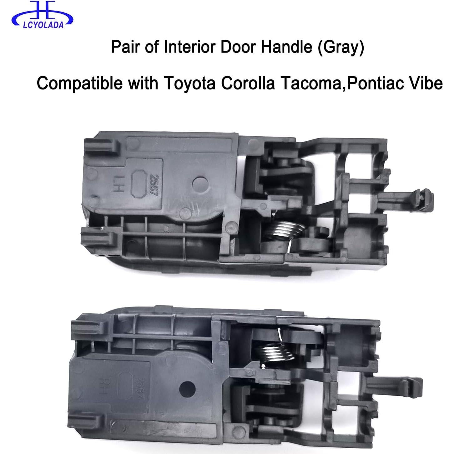 Manijas de Puerta Interior Lcyolada Gris para Toyota y Pontiac
