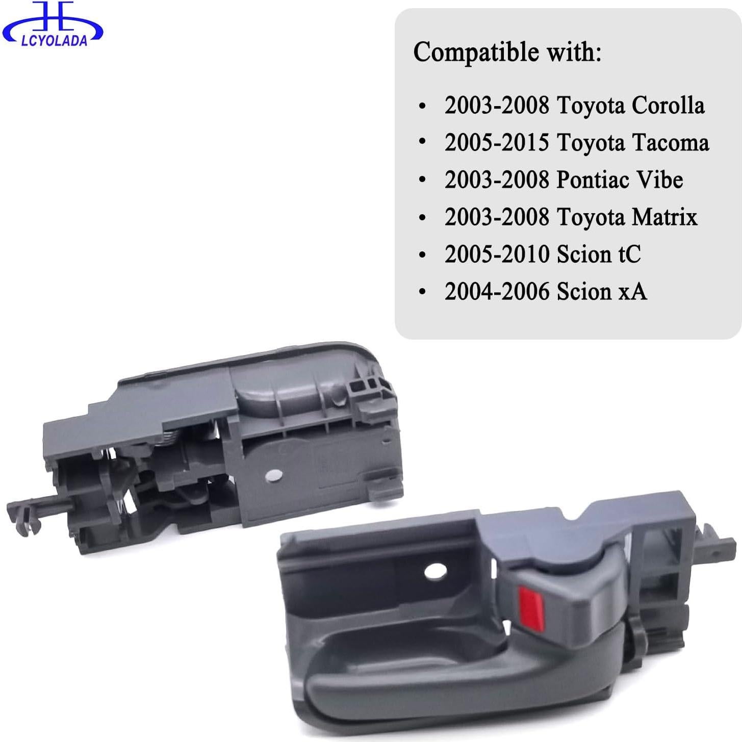 Manijas de Puerta Interior Lcyolada Gris para Toyota y Pontiac