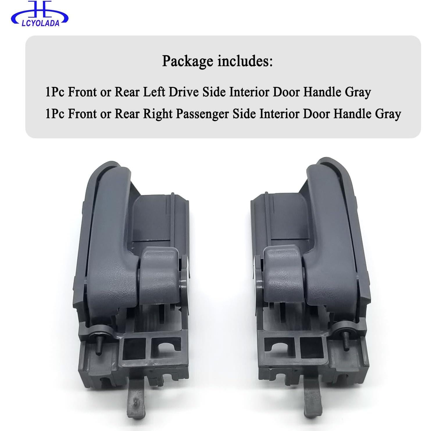 Manijas de Puerta Interior Lcyolada Gris para Toyota y Pontiac