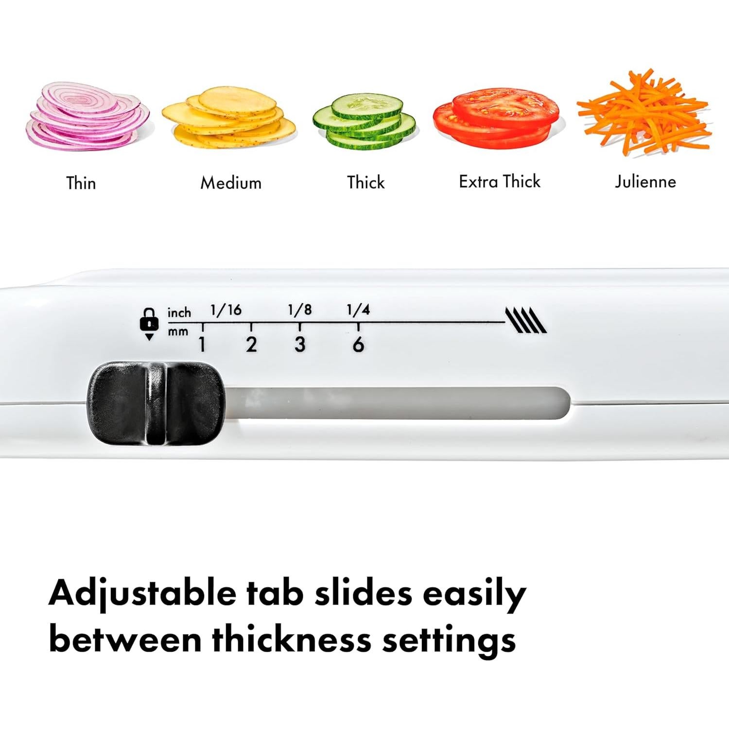 Mandolina de Mano OXO Good Grips con 5 Grosor Ajustable