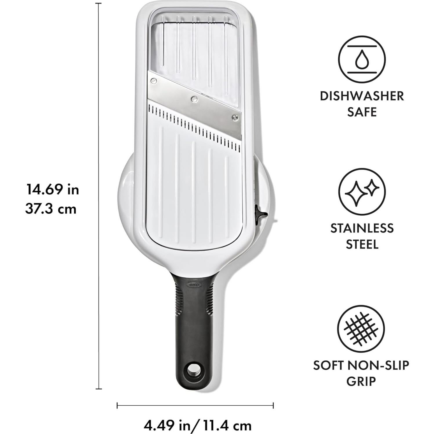 Mandolina de Mano OXO Good Grips con 5 Grosor Ajustable