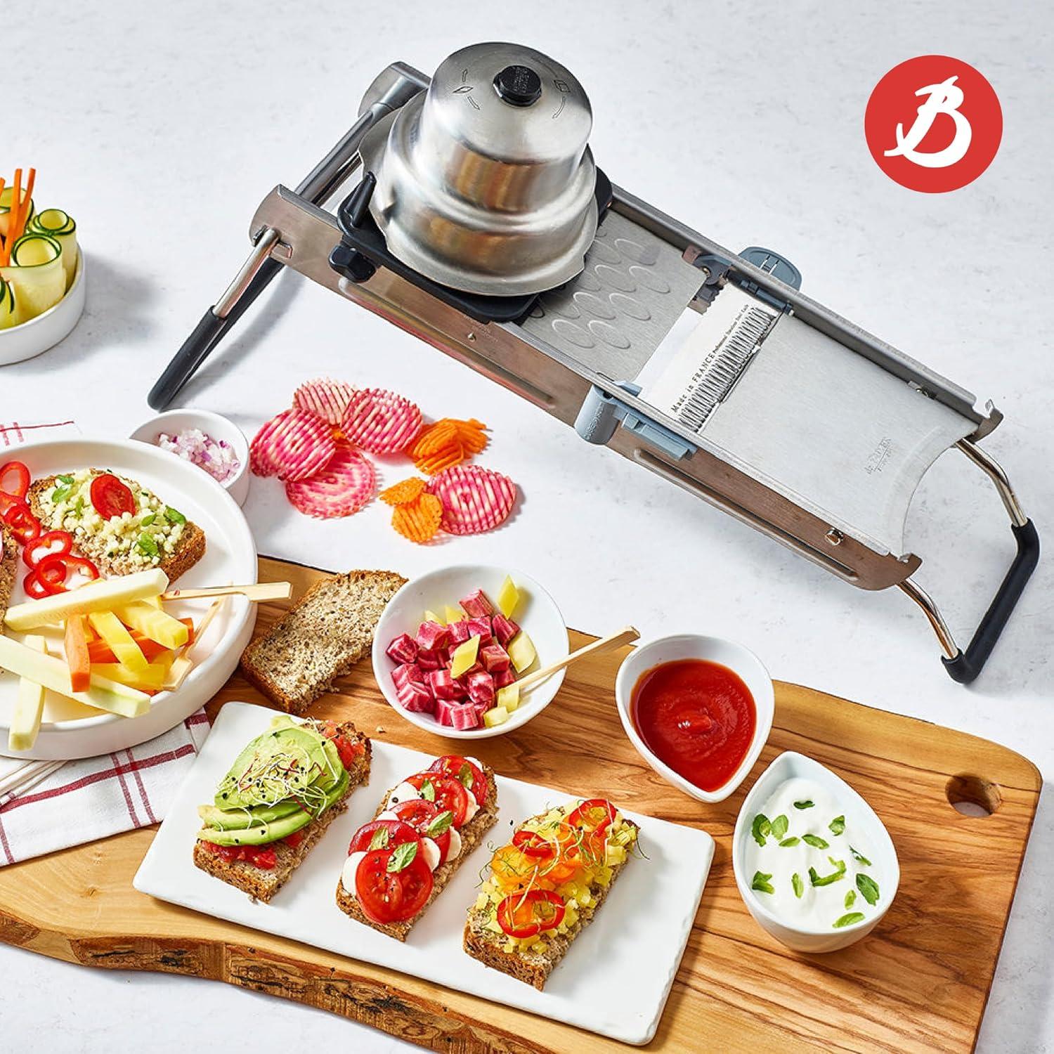 Mandolina De Buyer 2012.01 - Cuchilla Acero Inoxidable Doble Cara