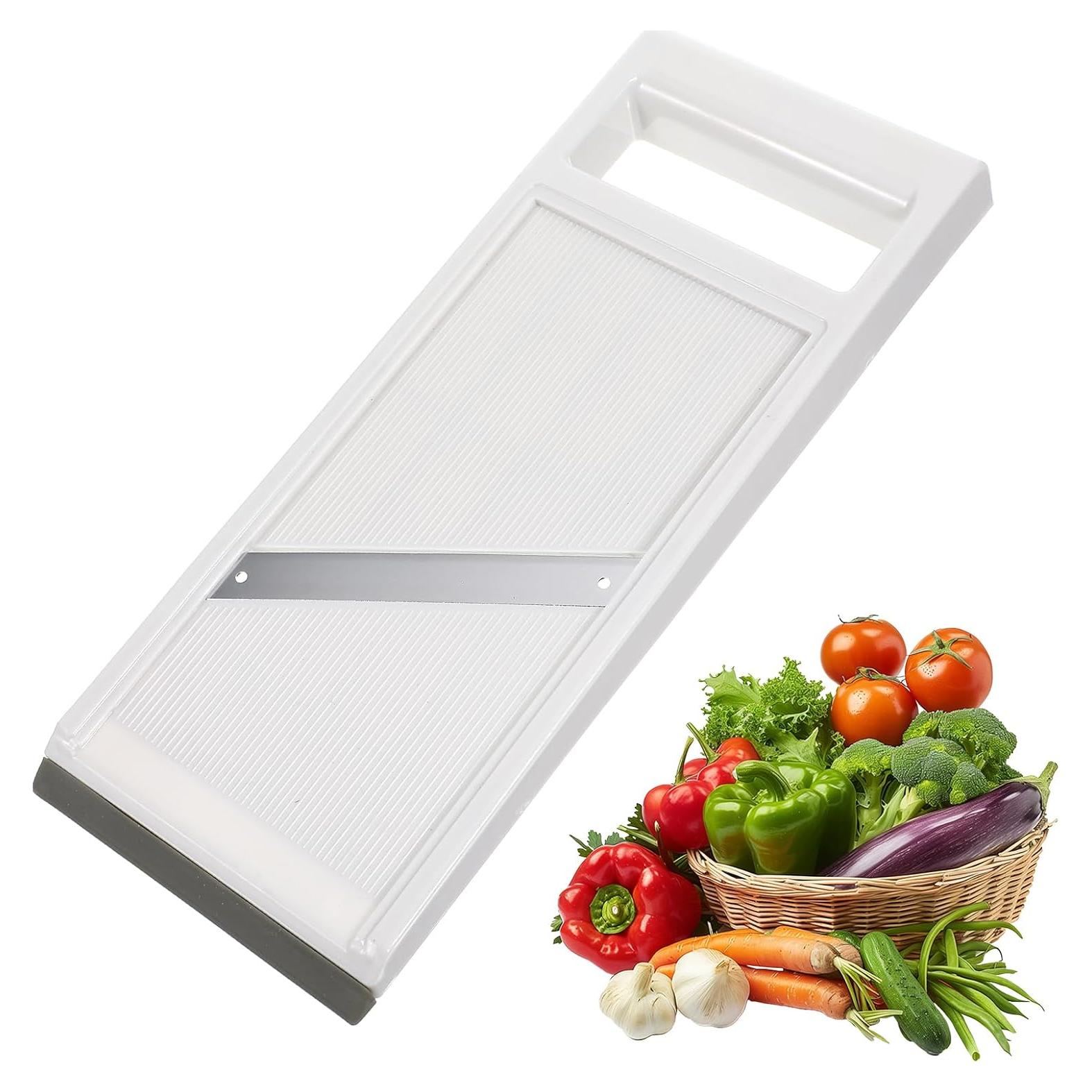 Rebanador Mandolina de Mano Classicseali - Acero Inoxidable, Blanco