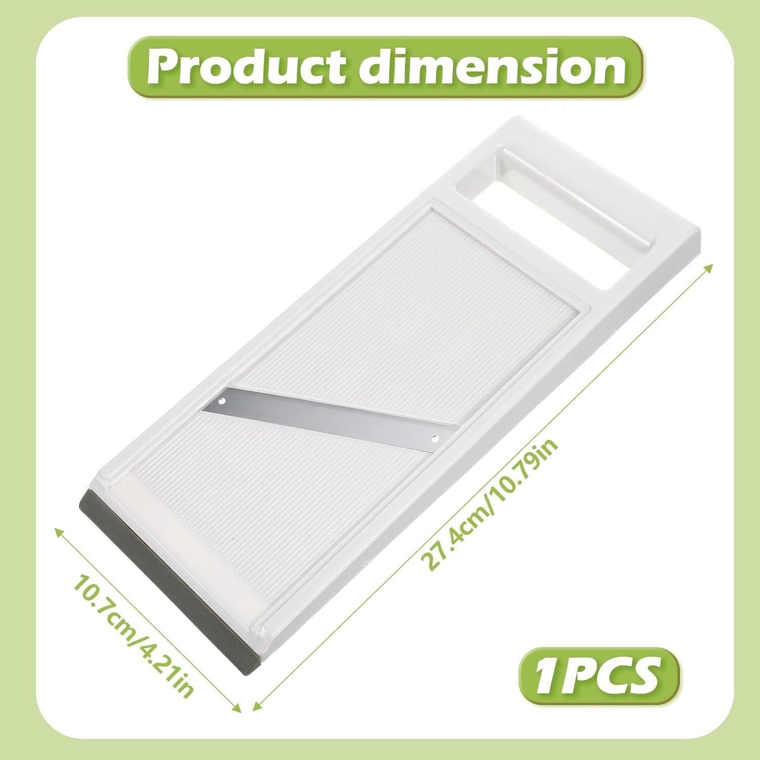 Rebanador Mandolina de Mano Classicseali - Acero Inoxidable, Blanco