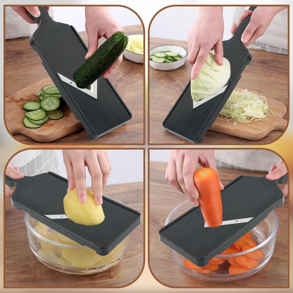 Cortador de Verduras Mandolina JIANWEI 32x10cm Negro