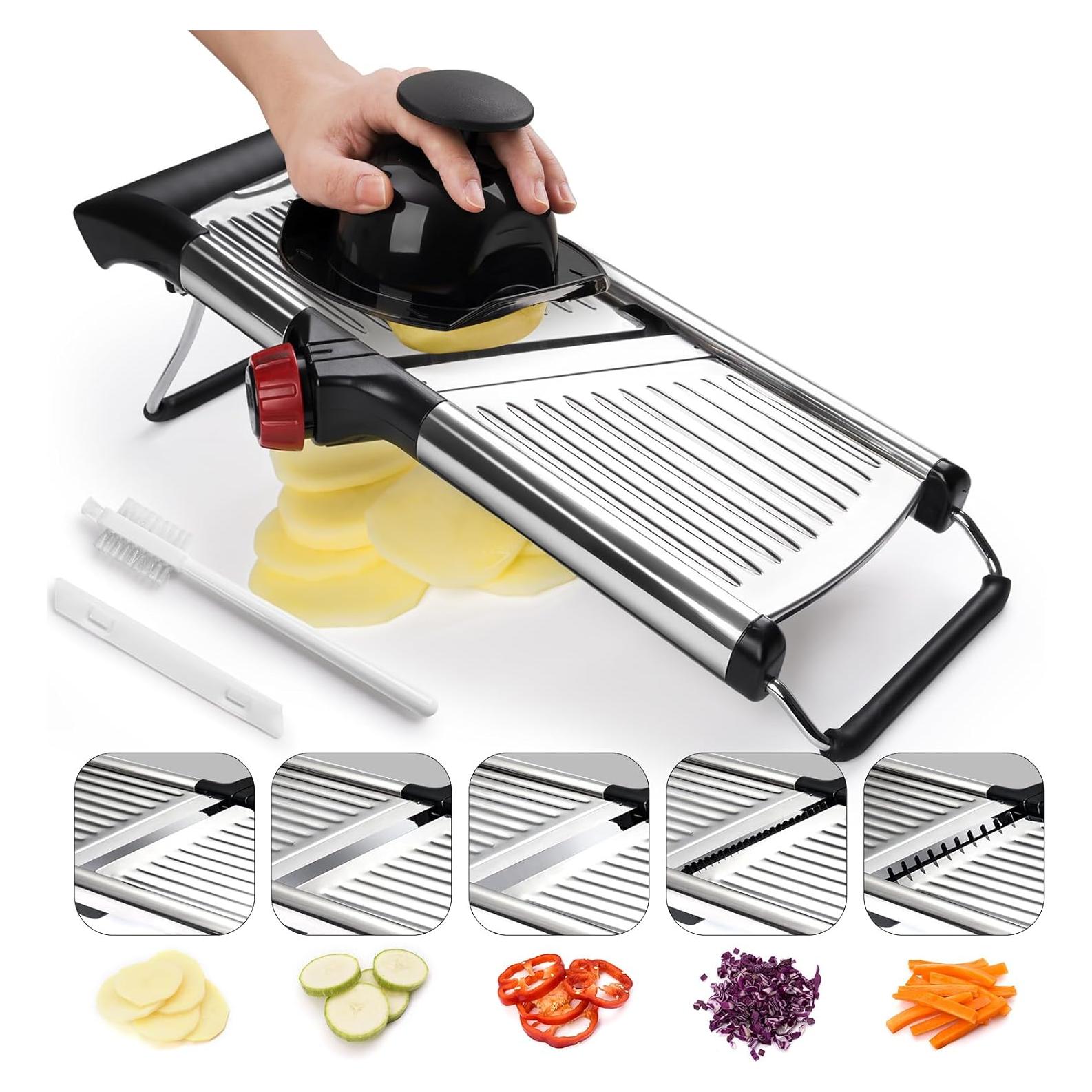 Cortador Mandolina Ajustable X Home Acero Inoxidable 42cm