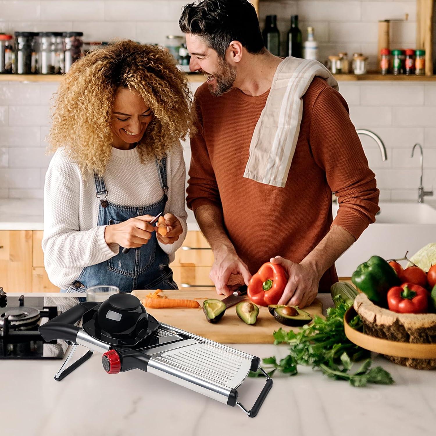 Cortador Mandolina Ajustable X Home Acero Inoxidable 42cm