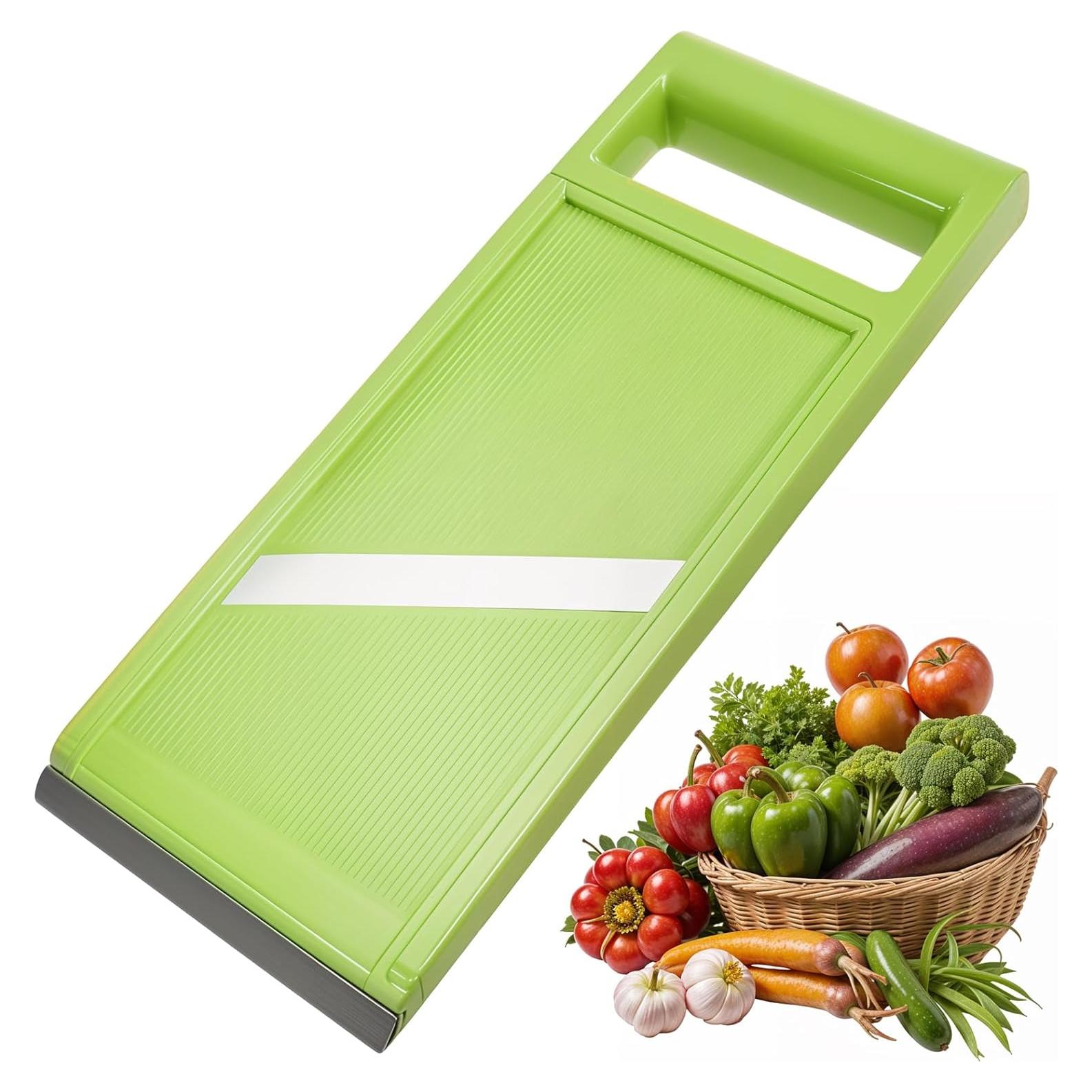 Cortador de Mandolina de Mano Oruola - Acero Inoxidable Verde