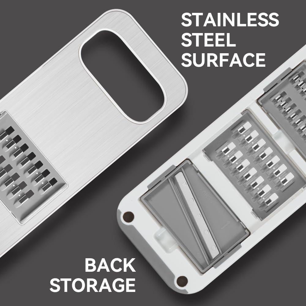 Cortador de Mandolina KEOUKE Acero Inoxidable 6 Cuchillas