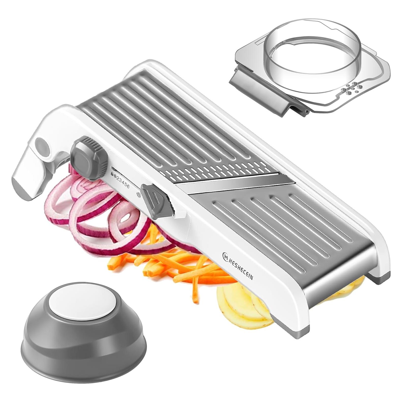 Cortador de Mandolina 24 en 1 H HESHECEIN con Cuchilla para Waffles