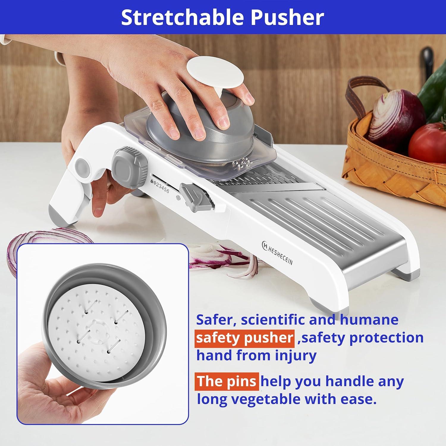 Cortador de Mandolina 24 en 1 H HESHECEIN con Cuchilla para Waffles