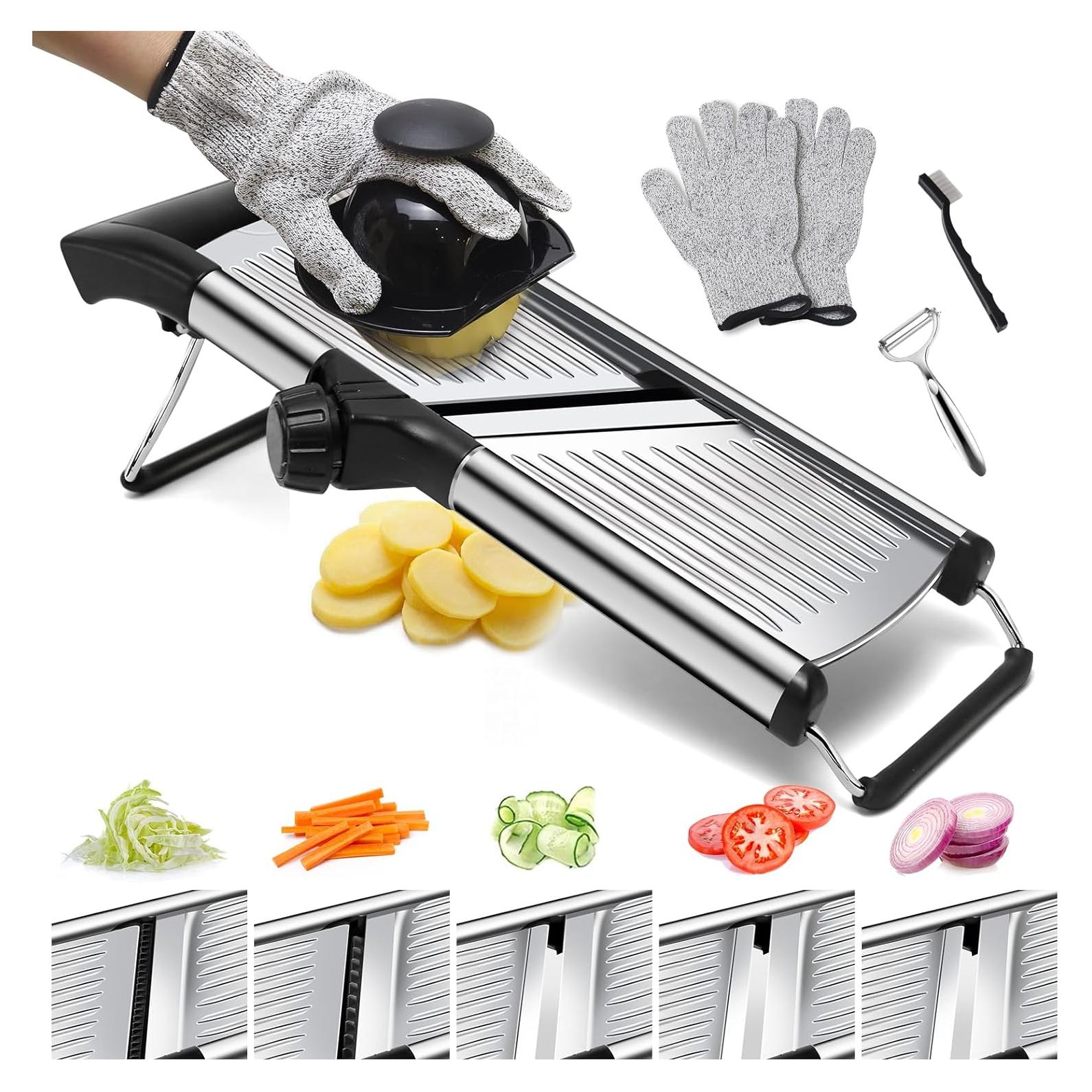 Cortador de Mandolina Ajustable XGDVBVM de Acero Inoxidable