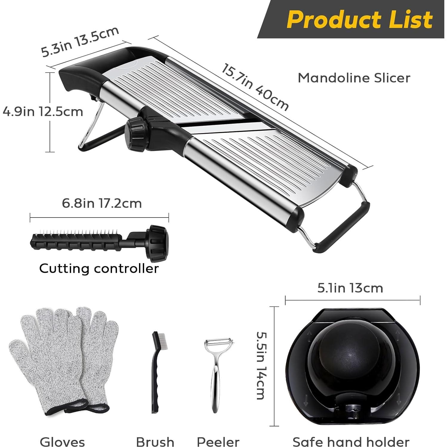 Cortador de Mandolina Ajustable XGDVBVM de Acero Inoxidable