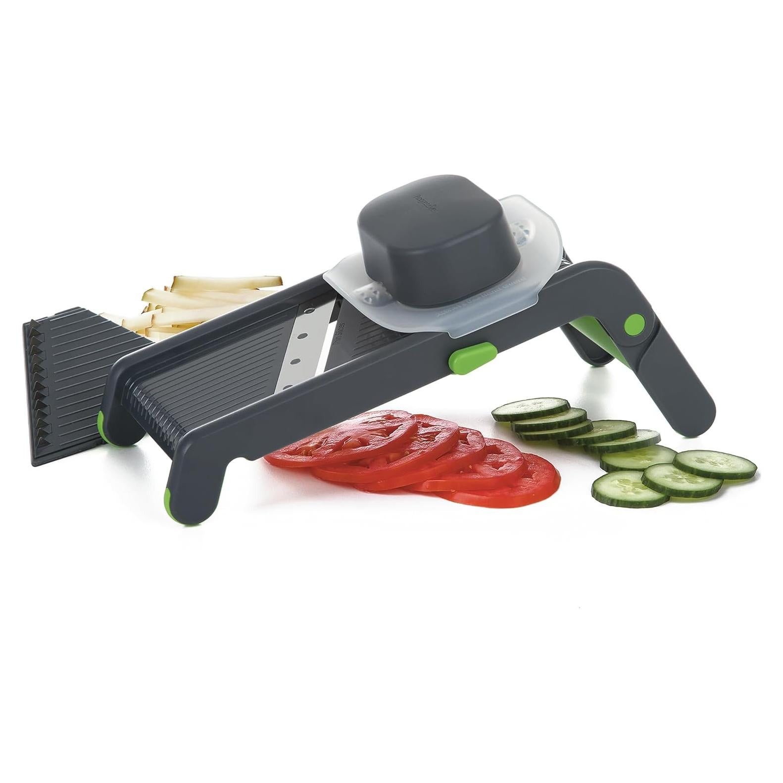 Mandolina Plegable Prepworks Negra con 3 Grosores de Corte