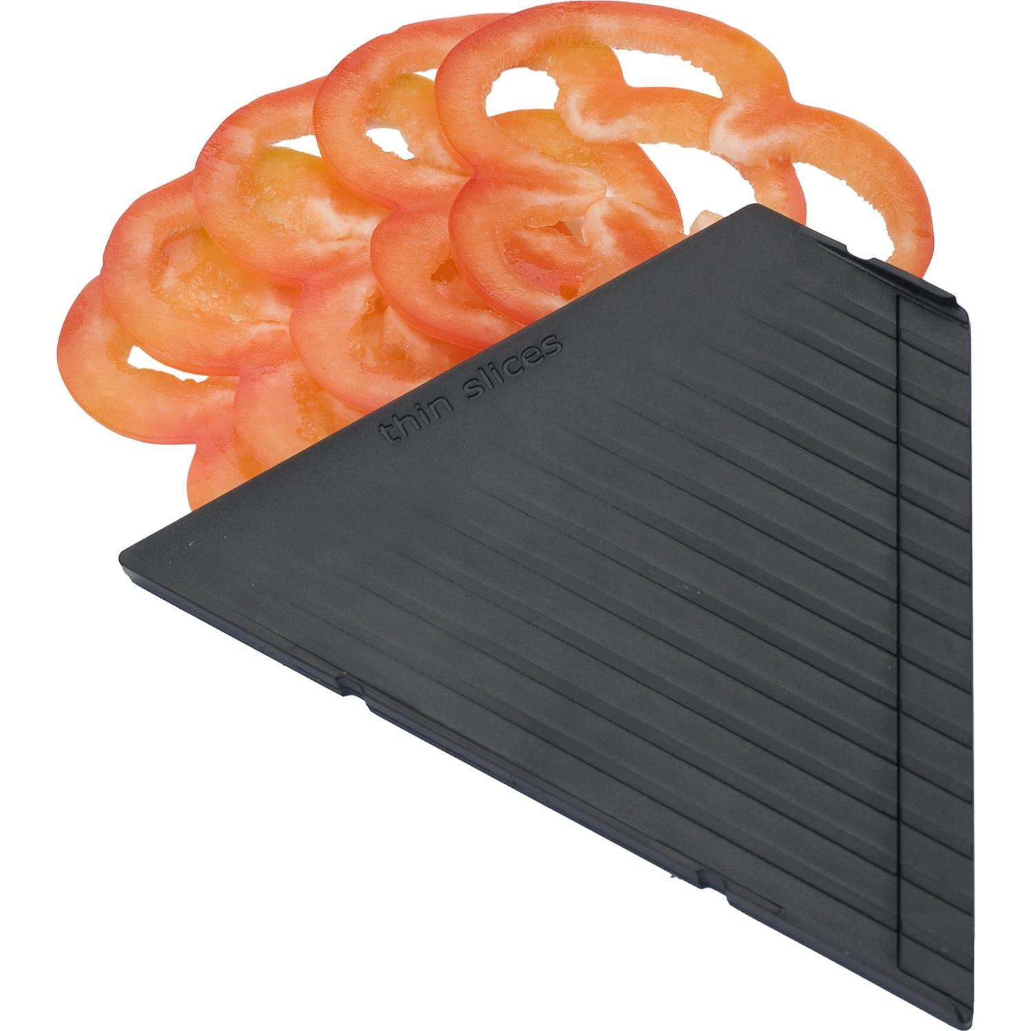 Mandolina Plegable Prepworks Negra con 3 Grosores de Corte