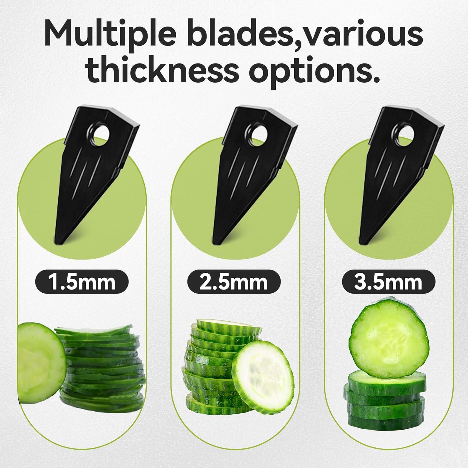 Cortadora de Mandolina NIOSAVM Acero Inoxidable 5 Cuchillas