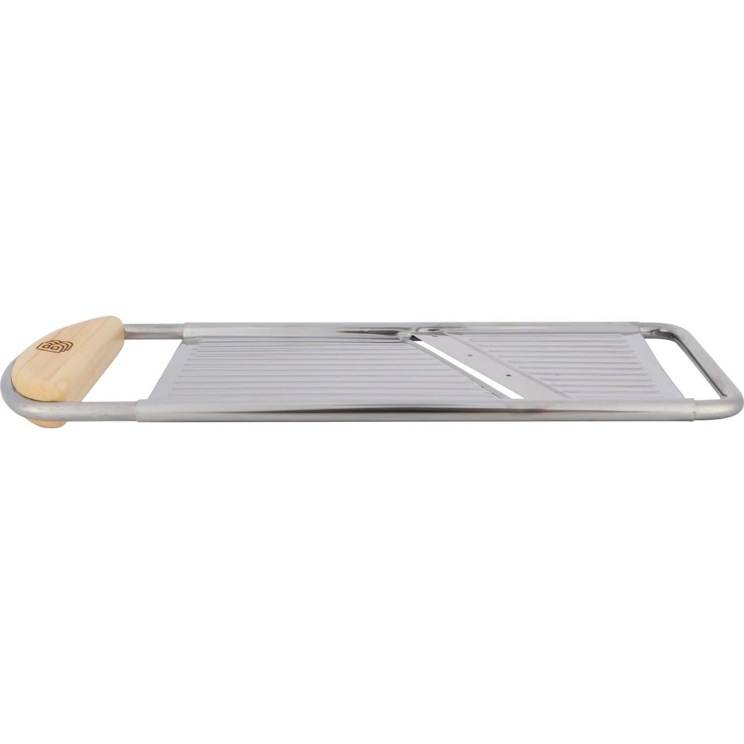 Rallador de Queso de Mano Kings County Tools - Acero Inoxidable y Madera de Cereza